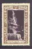 Australia 1938 Bridal Veil (Waterfall) Poster Stamp from Australia's 150th Anniversary set, unmounted mint, stamps on waterfalls