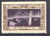 Australia 1938 Sydney Harbour Bridges at Night Poster Stamp from Australias 150th Anniversary set, unmounted mint, stamps on civil engineering, stamps on bridges