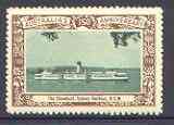 Australia 1938 The Show Boat, Sydney Harbour, Poster Stamp from Australias 150th Anniversary set, unmounted mint, stamps on ships, stamps on harbours