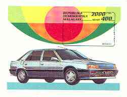 Madagascar 1993 Cars (Renault) perf m/sheet unmounted mint SG MS 954, stamps on cars, stamps on renault