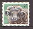 Faroe Islands 1979 Sheep Rearing (Ram) unmounted mint SG 41, stamps on , stamps on  stamps on animals, stamps on farming, stamps on sheep, stamps on ovine, stamps on wool, stamps on  stamps on slania