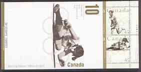 Booklet - Canada 1996 Atlanta Olympic Gold Medal Winners $4.50 booklet complete and pristine, SG SB207