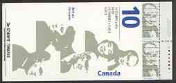 Booklet - Canada 1996 Canadian Authors $4.50 booklet complete and pristine, SG SB209, stamps on literature