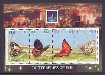 Fiji 1994 Hong Kong '94 Stamp Exhibition (Butterflies) m/sheet unmounted mint SG MS 889, stamps on stamp exhibitions, stamps on butterflies