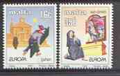 Malta 1997 Europa (Tales & Legends) set of 2 unmounted mint, SG 1046-47*, stamps on , stamps on  stamps on europa, stamps on myths, stamps on , stamps on  stamps on mythology