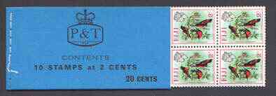 Booklet - Fiji 1971 Birds & Flowers 20c booklet complete and pristine, SG SB8