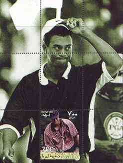 Somaliland 2001 Tiger Woods perf m/sheet #08 (700s value) unmounted mint, stamps on sport, stamps on golf