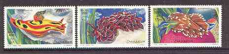 Somalia 1999 Marine Life perf set of 3 unmounted mint*, stamps on marine life