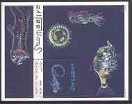 Somalia 1998 Year of the Ocean perf m/sheet unmounted mint, stamps on marine life, stamps on fish, stamps on oceans