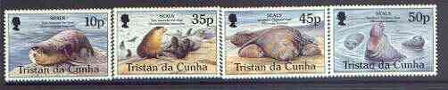 Tristan da Cunha 1995 Seals set of 4 unmounted mint SG 586-89, stamps on , stamps on  stamps on seals