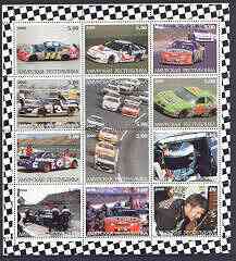 Amurskaja Republic 2000 Indi-500 perf sheetlet containing set of 12 values unmounted mint, stamps on , stamps on  stamps on cars, stamps on racing cars, stamps on motorsport, stamps on 