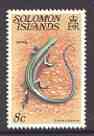 Solomon Islands 1979 Skink 8c (without imprint) from Reptiles def set unmounted mint SG 392A, stamps on animals, stamps on reptiles    
