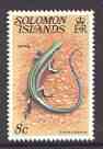 Solomon Islands 1979 Skink 8c (without imprint) from Reptiles def set unmounted mint SG 392A, stamps on , stamps on  stamps on animals, stamps on reptiles    