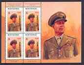 Montserrat 1998 Famous People of the 20th Century - Earl Mountbatten perf sheetlet containing 4 vals optd SPECIMEN, unmounted mint as SG 1076s, stamps on personalities, stamps on  ww2 , stamps on militaria, stamps on millennium, stamps on 