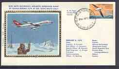 Australian Antarctic Territory 1978 Boeing 747 silk cover for Dick Smith Electronics Antarctic Expedition Flight (Jet EBG)