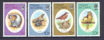 Tristan da Cunha 1979 Wildlife Conservation set of 4 unmounted mint SG 255-58, stamps on birds, stamps on seal, stamps on thrush, stamps on finch, stamps on animals