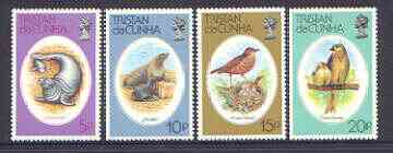 Tristan da Cunha 1979 Wildlife Conservation set of 4 unmounted mint SG 255-58, stamps on , stamps on  stamps on birds, stamps on  stamps on seal, stamps on  stamps on thrush, stamps on  stamps on finch, stamps on  stamps on animals