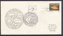 Australia 1985 cover bearing Wrasse stamp with MV Polarbj\BFrn & Polar Bear cachets