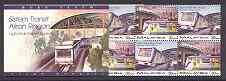 Malaysia 1997 Kuala Lumpur Light Railway $3 booklet complete SG SB6, stamps on railways