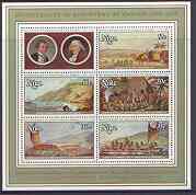 Niue 1978 Bicentenary of Cook's Discovery of Hawaii m/sheet unmounted mint, SG MS 240, stamps on ships, stamps on cook, stamps on explorers, stamps on 