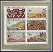 Niue 1978 Bicentenary of Cook's Discovery of Hawaii m/sheet unmounted mint, SG MS 240, stamps on , stamps on  stamps on ships, stamps on cook, stamps on explorers, stamps on 