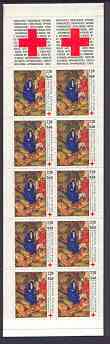 Booklet - France 1987 Red Cross (Flight into Egypt) 28f Booklet complete and pristine SG XSB37, stamps on red cross, stamps on religion, stamps on nt