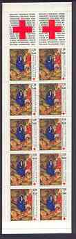 France 1987 Red Cross (Flight into Egypt) 28f Booklet complete and pristine SG XSB37, stamps on , stamps on  stamps on red cross, stamps on religion, stamps on nt