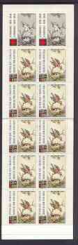 France 1989 Red Cross (Bird Feeding Chicks) 28f Booklet complete and prtistine SG XSB39, stamps on , stamps on  stamps on red cross, stamps on birds, stamps on bees, stamps on insects