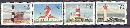 South Africa 1988 Lighthouses set of 4 unmounted mint, SG 649-52, stamps on , stamps on  stamps on lighthouses