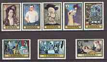 Spain 1978 Stamp Day & Picasso Commemoration set of 8 unmounted mint, SG 2529-36, stamps on , stamps on  stamps on postal, stamps on arts, stamps on picasso, stamps on science