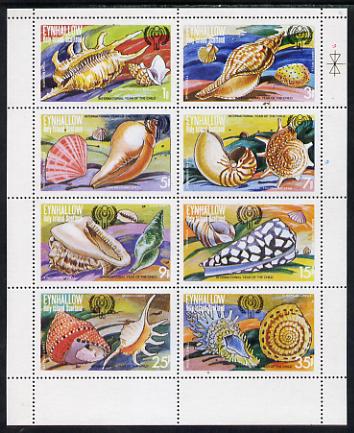 Eynhallow 1979 Shells (Year of the Child) perf set of 8 values (1p to 35p) unmounted mint, stamps on children  marine-life  shells, stamps on  iyc , stamps on 