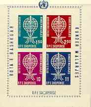 Albania 1962 Malaria Eradication imperf m/sheet unmounted mint, SG BL 7B, stamps on insects, stamps on medical, stamps on malaria, stamps on diseases