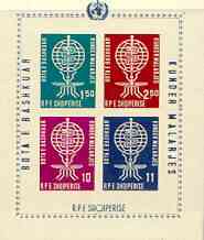 Albania 1962 Malaria Eradication imperf m/sheet unmounted mint, SG BL 7B, stamps on , stamps on  stamps on insects, stamps on medical, stamps on malaria, stamps on diseases