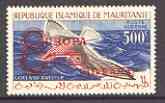 Mauritania 1962 Slender-billed gull 500f opt