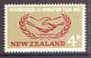 New Zealand 1965 International Co-operation Year unmounted mint SG 833, stamps on communications, stamps on  icy , stamps on united nations