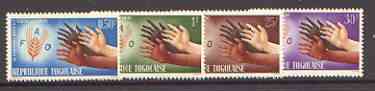 Togo 1963 Freedom From Hunger set of 4 unmounted mint, SG 326-29, stamps on , stamps on  stamps on food, stamps on  stamps on  ffh , stamps on  stamps on 