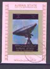 Ajman 1972 History of Space individual imperf sheetlet #05 cto used as Mi 2785B, stamps on space