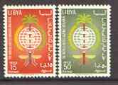 Libya 1962 Malaria Eradication perf set of 2 unmounted mint, SG 273-74, stamps on insects, stamps on medical, stamps on malaria, stamps on diseases