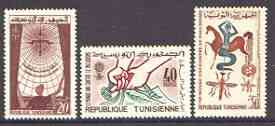 Tunisia 1962 Malaria Eradication perf set of 3 unmounted mint, SG 554-56, stamps on , stamps on  stamps on insects, stamps on medical, stamps on malaria, stamps on diseases