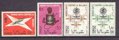 Somalia 1962 Malaria Eradication perf set of 4 unmounted mint, SG 391-94, stamps on insects, stamps on medical, stamps on malaria, stamps on diseases