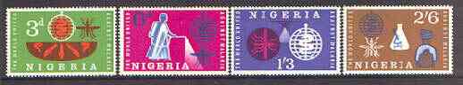 Nigeria 1962 Malaria Eradication perf set of 4 unmounted mint, SG 116-19, stamps on , stamps on  stamps on insects, stamps on medical, stamps on malaria, stamps on diseases