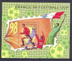 Afghanistan 1998 Football World Cup perf m/sheet unmounted mint