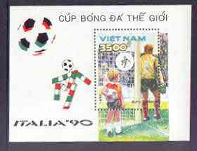 Vietnam 1990 Football World Cup (2nd Issue) perf m/sheet unmounted mint, SG MS 1389, stamps on , stamps on  stamps on football, stamps on  stamps on sport