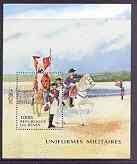 Benin 1997 Military Uniforms perf m/sheet unmounted mint, stamps on militaria, stamps on uniforms, stamps on horses