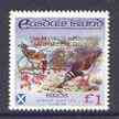 Easdale 1998 19th World Scout Jamboree overprinted in gold on Flora & Fauna definitive \A31 perf (Birds) unmounted mint, stamps on birds, stamps on terns, stamps on goldfinch, stamps on turnstone, stamps on scouts