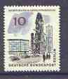 Germany - West Berlin 1965-66 Kaiser Wilhelm Memorial Church 10pf from 'New Berlin' def set unmounted mint, SG  B265, stamps on , stamps on  stamps on buildings, stamps on churches