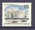 Germany - West Berlin 1965-66 Opera House 15pf from 'New Berlin' def set unmounted mint, SG  B266, stamps on , stamps on  stamps on buildings, stamps on music, stamps on theatre