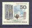 Germany - West Berlin 1965-66 Ernst Reuter Square 50pf from 'New Berlin' def set unmounted mint, SG  B270, stamps on , stamps on  stamps on buildings, stamps on  stamps on nato