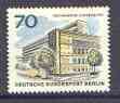 Germany - West Berlin 1965-66 Technical University 70pf from 'New Berlin' def set unmounted mint, SG  B272, stamps on buildings, stamps on education, stamps on universities