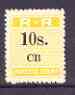 Northern Rhodesia 1951-68 Railway Parcel stamp 10s (small numeral) overprinted CB (Chisamba) unmounted mint*, stamps on railways, stamps on cinderella, stamps on  kg6 , stamps on 